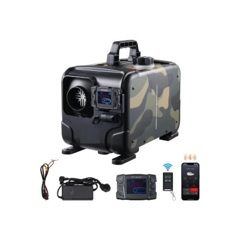 8KW Portable 12V/24V Truck & Van Diesel Air Heater System With Remote Control