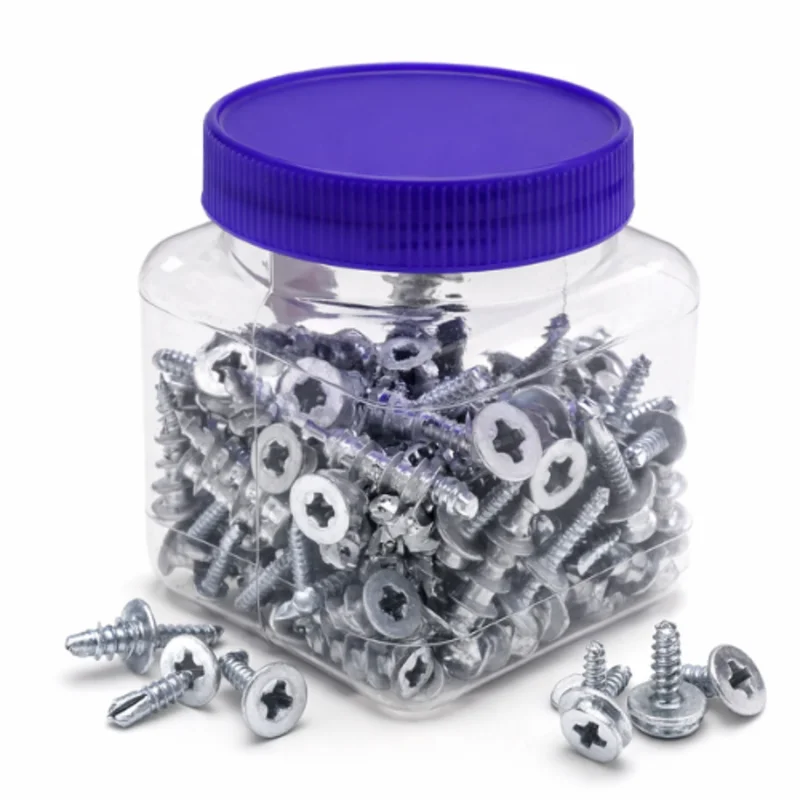 8x1-1/4 Inch Large Self Drilling Wall Anchor Zinc Kit with Screws ZSA1J (Pack of 100)