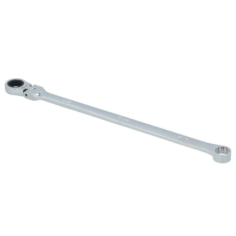 9/16" XL Double Box Flex Head Ratcheting Wrench - 12 pt.