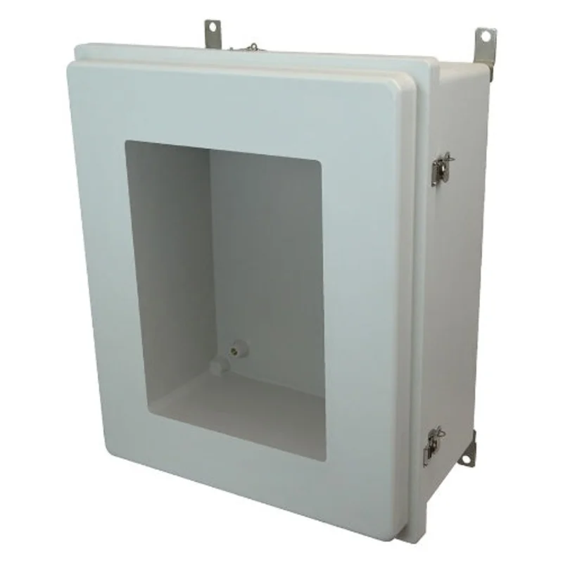 9.75 Inch Depth Control Series Fiberglass Enclosure with Windows AM24208RTW