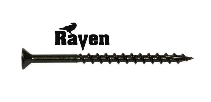 9-8X2-1/2 Raven Combo Drive Flat Head Hinge Screw