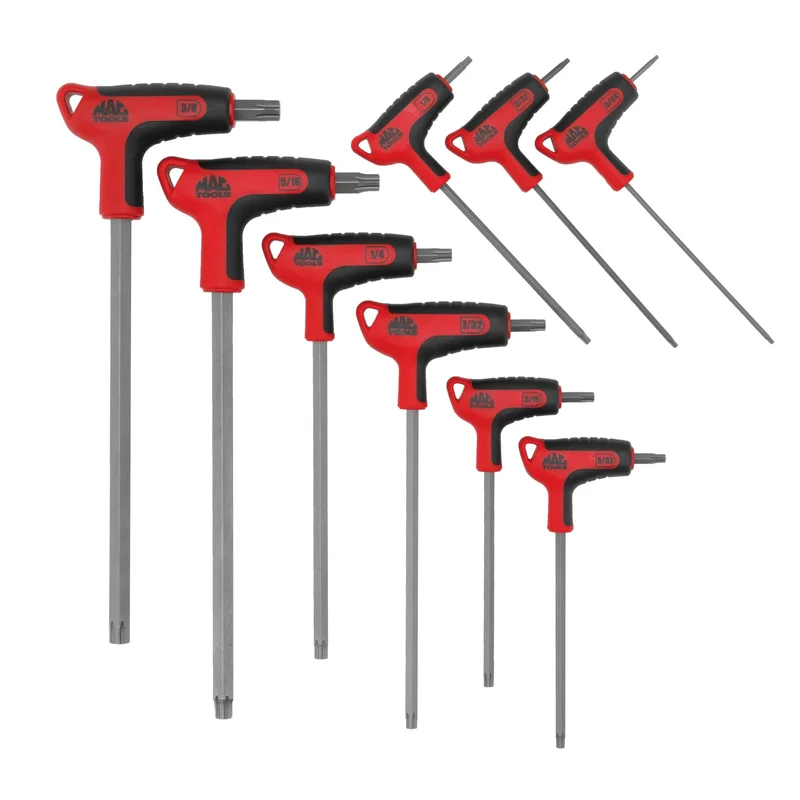 9-PC. R.B.R.T. SAE T-Handle Hex Key Set