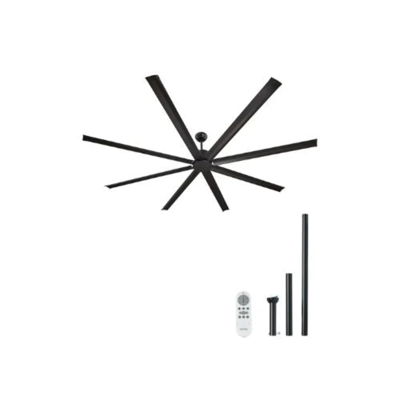 96 Inch Ultra-Large Indoor/Outdoor Ceiling Fan without Light Fixture And Remote Control