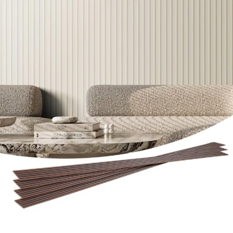 96 x 6 In Wood Slat Acoustic Panels for Modern Wall Matte White (Pack of 8)