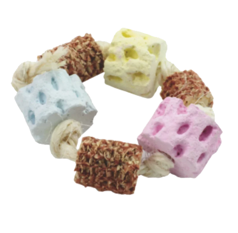 A&E Cage Corny Calcium Ring Small Pet Toy