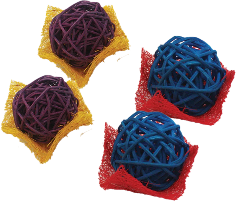 A & E Cage Loofah Bon Bons Small Animal Toy