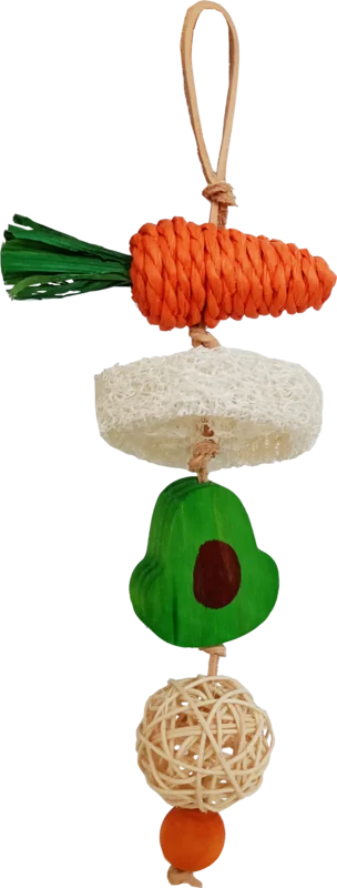 A&E Cage Nibbles Garden Kabob Small Animal Chew Toy