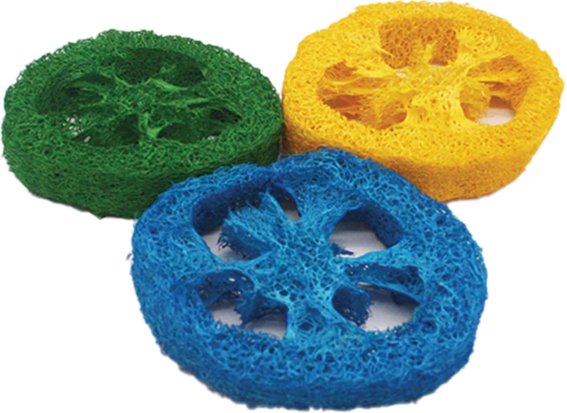A & E Cage Nibbles Loofah Slices Small Animal Toy