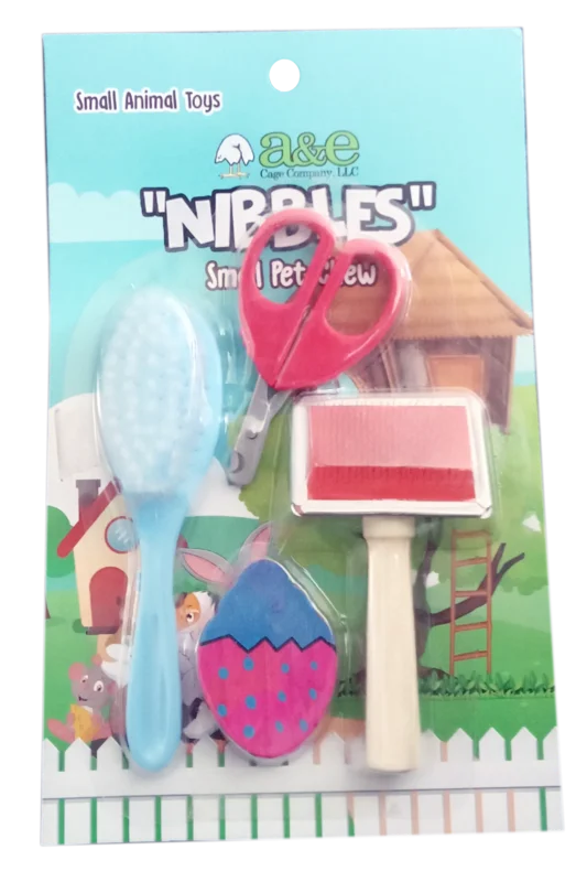 A & E Cage Nibbles Small Animal Grooming Kit