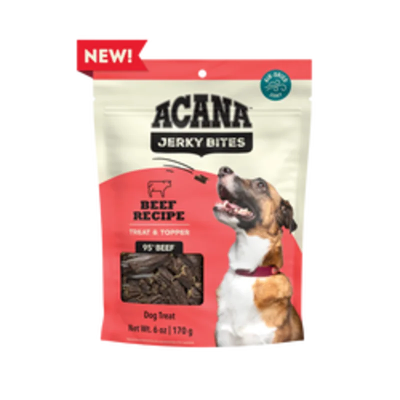 ACANA Jerky Bites Beef Recipe Soft Chewy Treats for Dogs