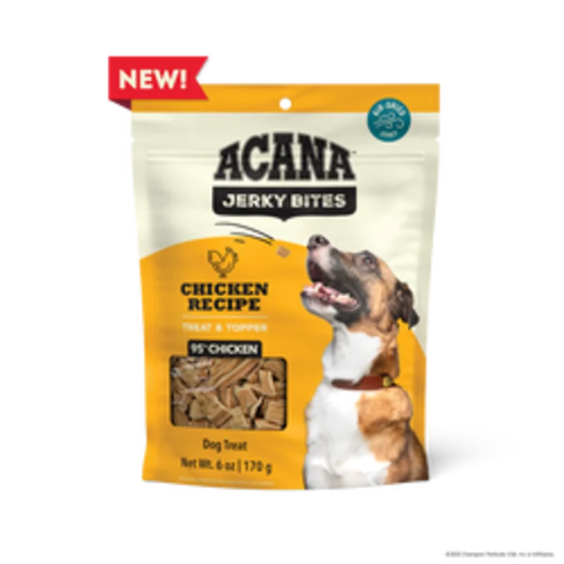 ACANA Jerky Bites Chicken Recipe Soft & Chewy Treats for Dogs