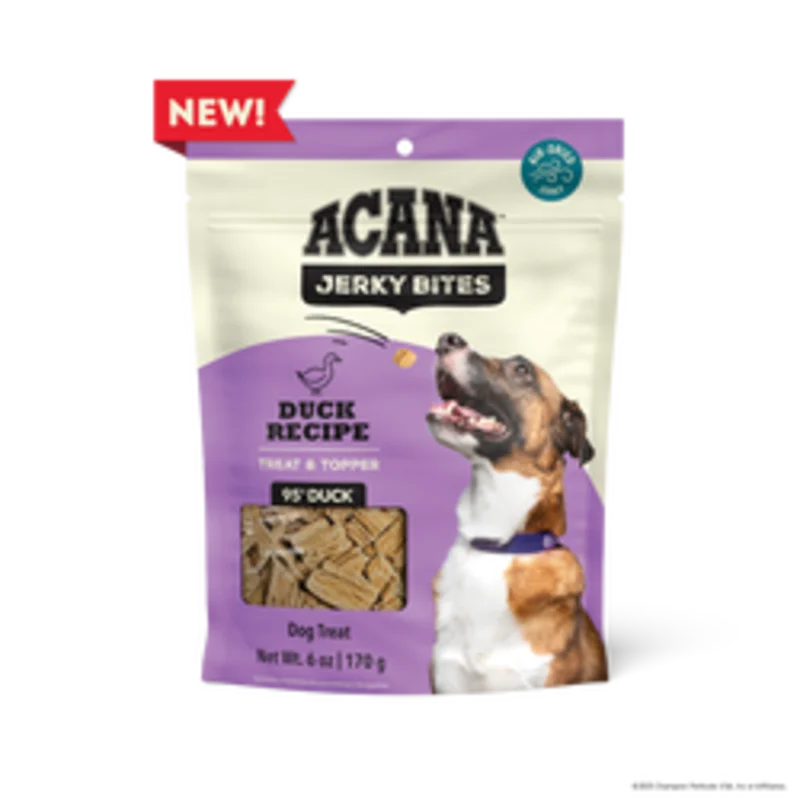 ACANA Jerky Bites Duck Recipe Soft Chewy Treats for Dogs