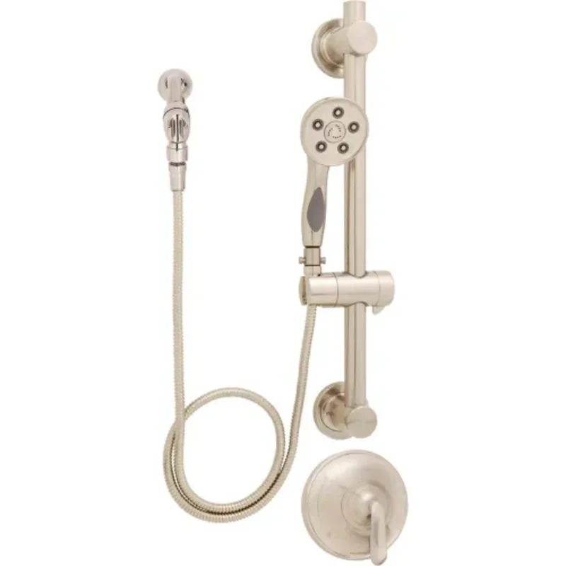 ADA Hand-Held Shower Combinations W/Grab/Slide Bar SM-7080-ADA-PBN