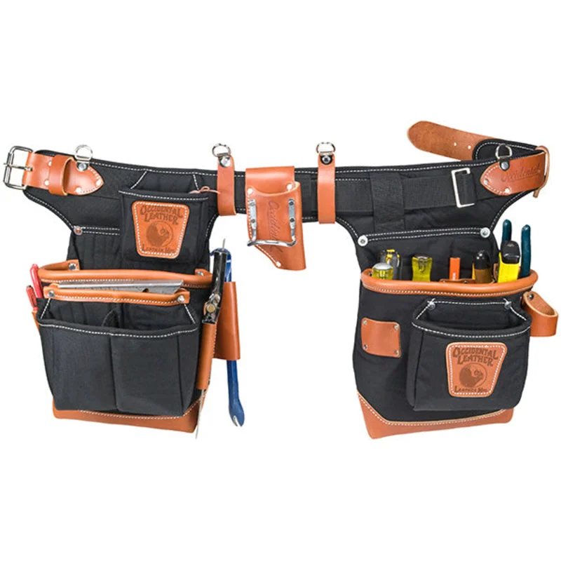 Adjust-to-Fit FatLip Tool Belt Setup Black