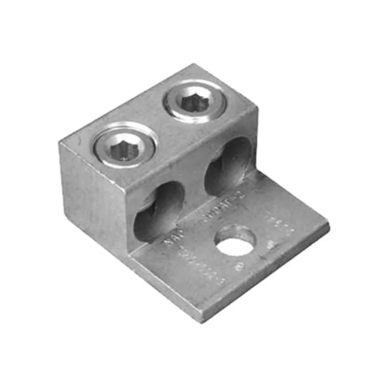 Aluminum 1 Hole Double Barrel Mechanical Lug Single Stud Mount 1000MCM - 350MCM 90824