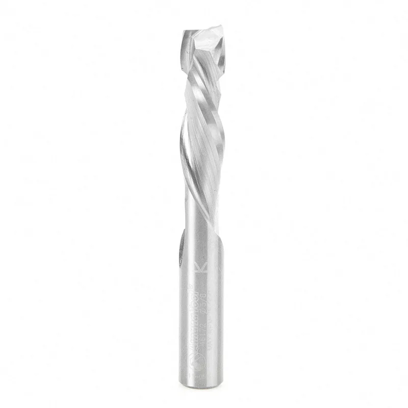 Amana Compression Spiral CNC Router Bit - 3/8" Diameter, 1-1/4" Cut, 3/8" Shank*