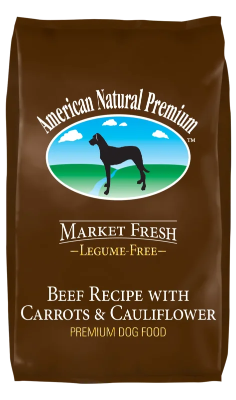 American Natural Premium Market Fresh Legume-Free Beef Recipe with Carrots & Cauliflower Premium Dog Food