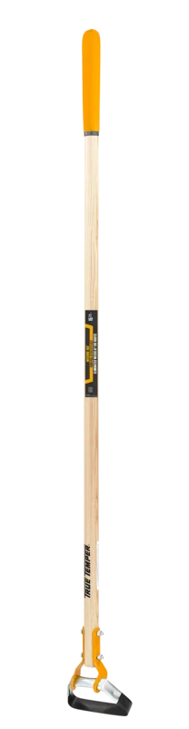 AMES TRUE TEMPER ACTION HOE WITH CUSHION END GRIP ON HARDWOOD HANDLE