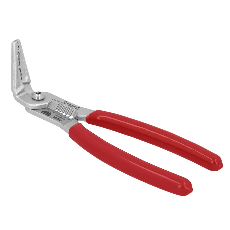 Angled Wire Crimper/Cuter/Stripper - Red