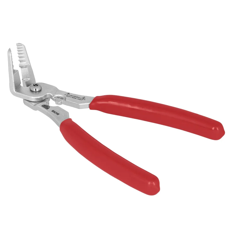 Angled Wire Stripper/Cutter/Crimper - Red