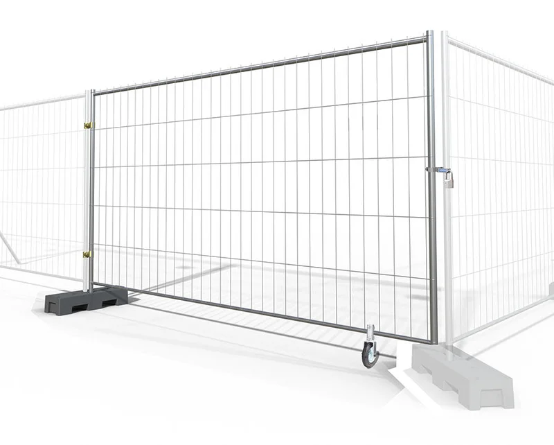 Anti-Climb Temporary Fence Panel - 6'6" Tall x 11'6" Wide: Single Swing Gate Kit