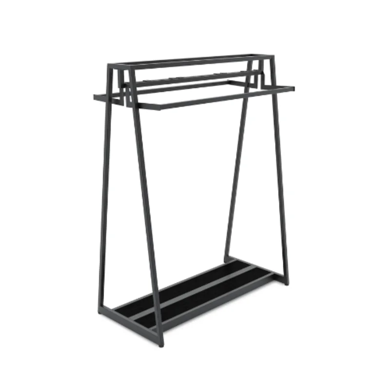 Aspect 48" Floor Merchandiser for Hanging Apparel Kit 1 Matte Black APA48KIT1B