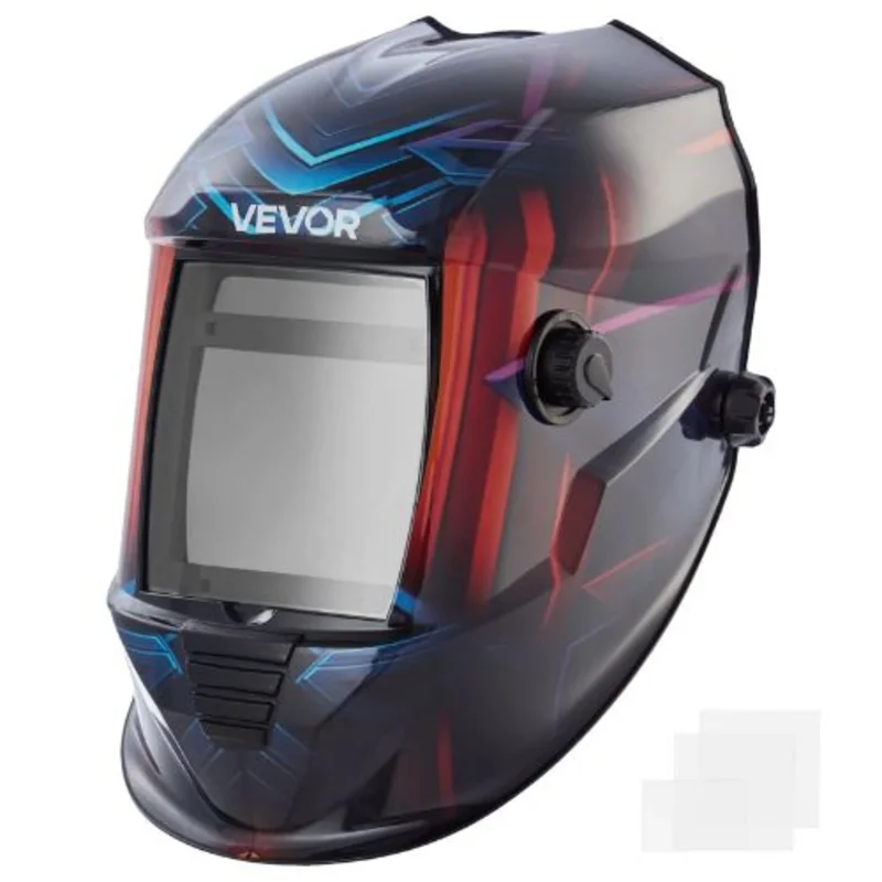 Auto Darkening Welding Helmet 3.94" X 3.15" True Color Solar-Powered, 4 Arc Sensors, Shade 4/5-9/9-13 for TIG MIG Welding - METIS Series