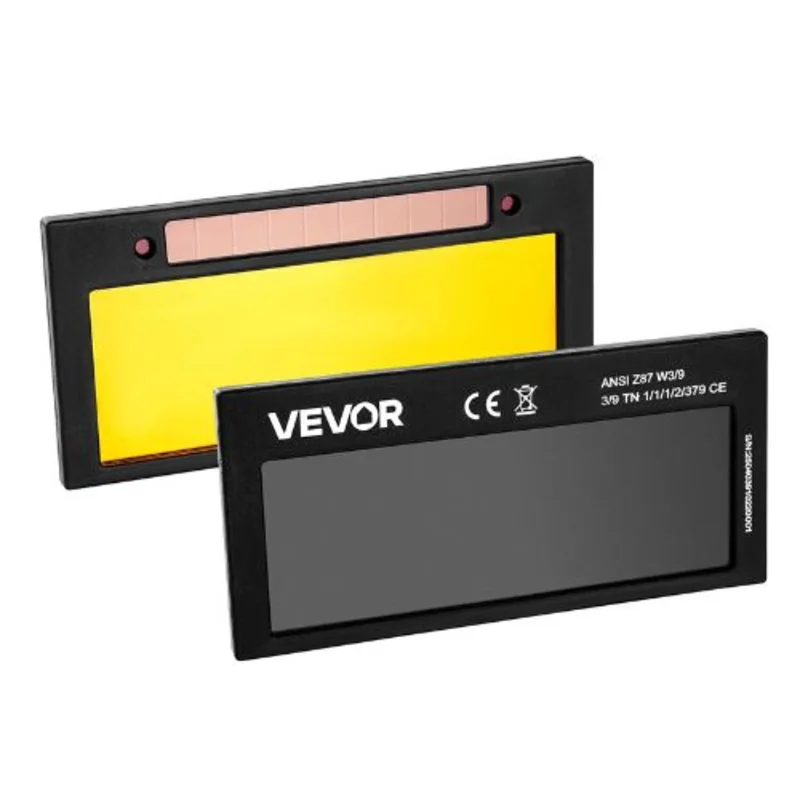 Auto Darkening Welding Lens 4.25" X 2" Shade 10, Dual Arc Sensors & Gold Coating Fits Most Helmets for TIG MIG MMA ARC