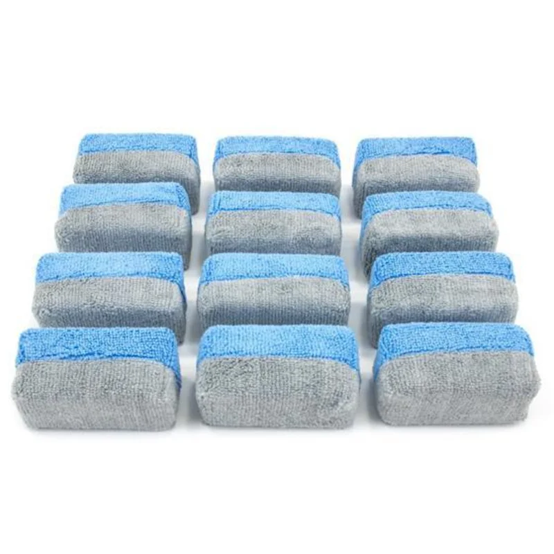 Autofiber Mini Coated Microfiber Applicator Pad w/ Plastic Barrier