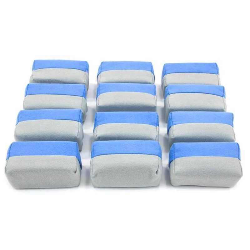 Autofiber Mini Microfiber Suede Applicator Sponge with Plastic Barrier