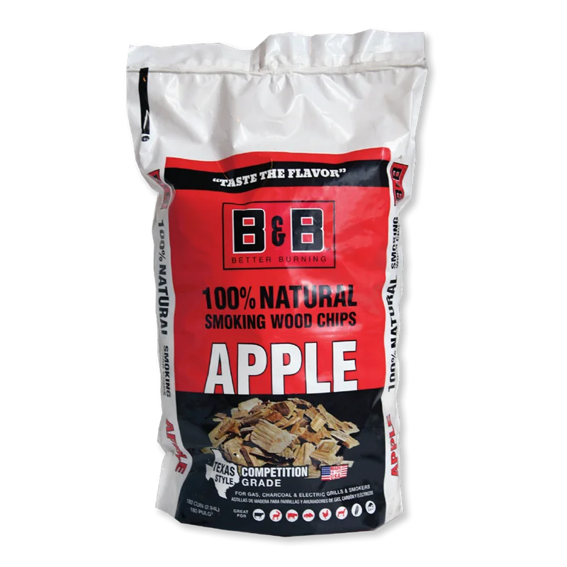 B & B Charcoal Apple Wood Chips for Smoking