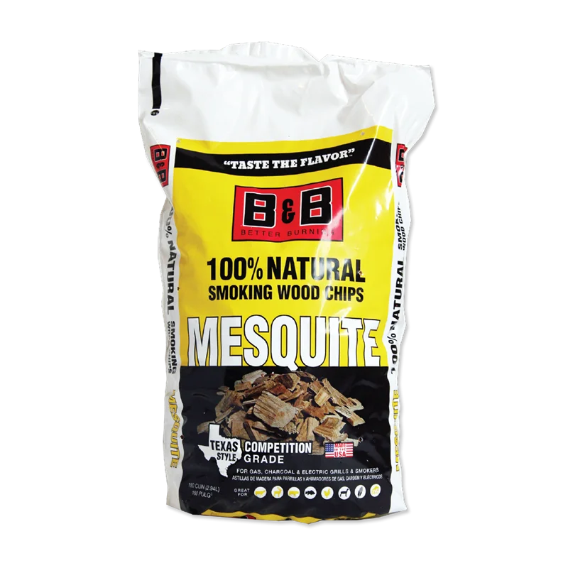 B & B Charcoal Mesquite Wood Chips for Smoking
