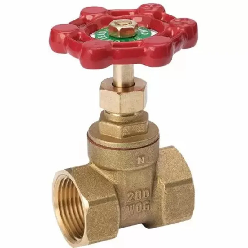 B & K Industries Gate Valve Forged Brass Compact Pattern 3/4