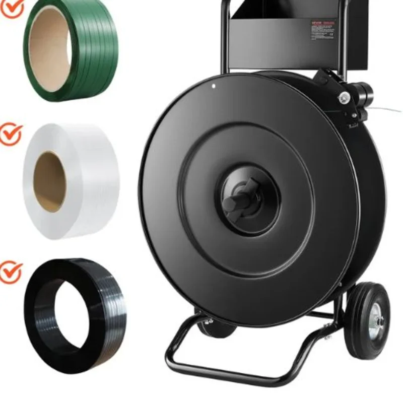 Banding Strapping Car Fit for PET / PP / Steel Strap Coils with 8 or 16 inches Core Size Built-in Spacious Tray for Tools
