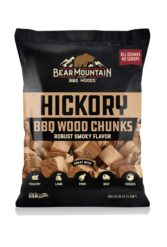 Bear Mountain BBQ Premium Woods Hickory BBQ Wood Chunks