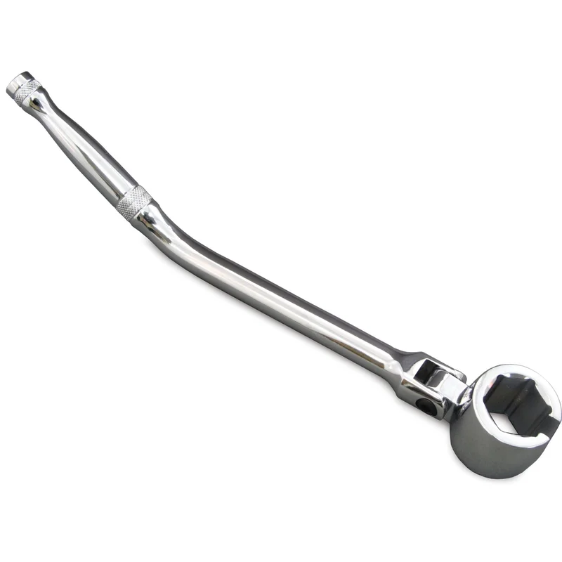 Bent Handle Flex-Head Oxygen Sensor Socket Wrench - 6-PT.