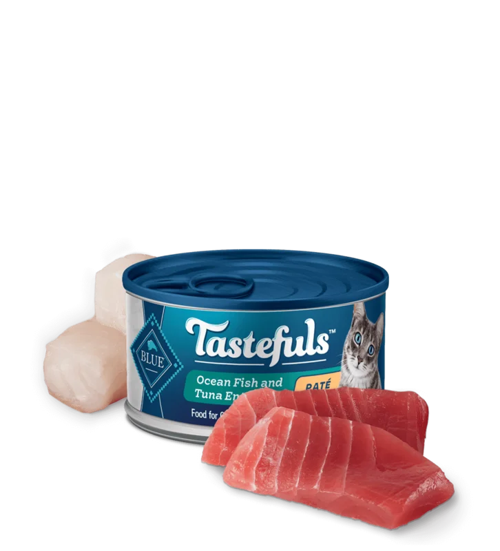 Blue Buffalo BLUE Tastefuls Ocean Fish and Tuna Pat Wet Cat Food
