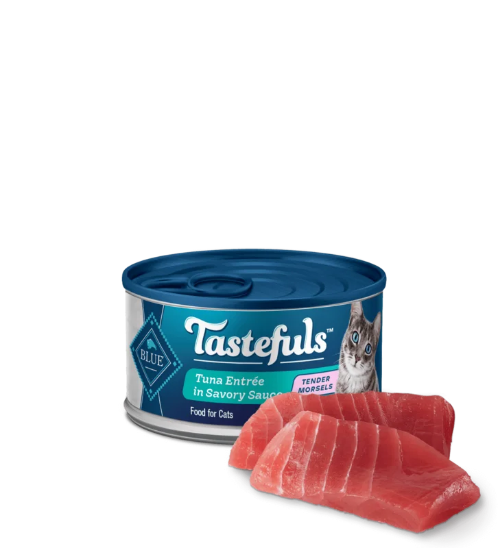 Blue Buffalo BLUE Tastefuls Tender Morsels of Tuna in Savory Sauce Wet Cat Food
