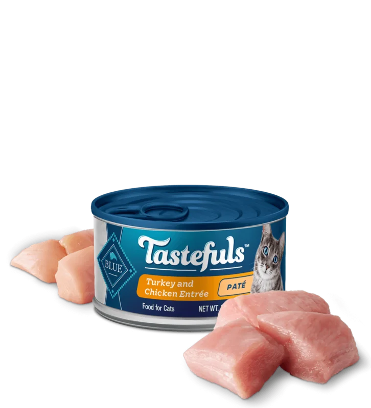 Blue Buffalo BLUE Tastefuls Turkey and Chicken Pat Wet Cat Food