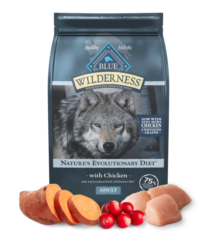 Blue Buffalo Blue Wilderness Chicken with Wholesome Grains Recipe Adult Dry Dog Food