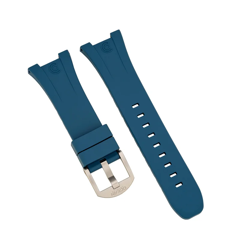 Blue Integrated Rubber Strap for Bolt - SS Buckle