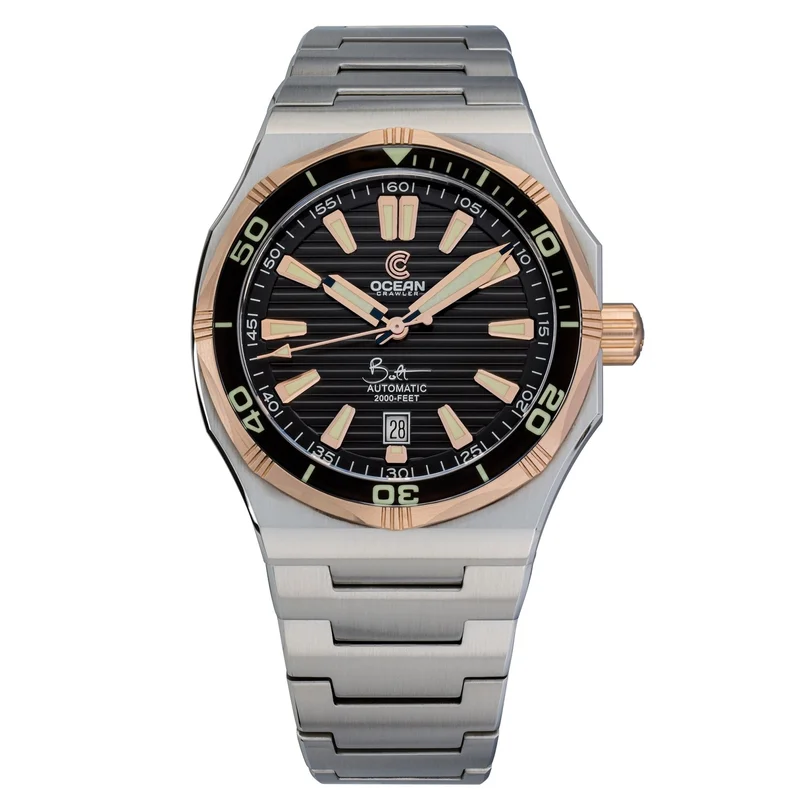 Bolt - Black - Solid 18K Red Gold Bezel