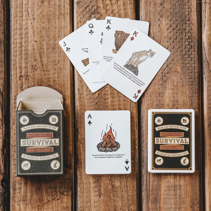 Bradley Mountain SURVIVAL Playing Cards