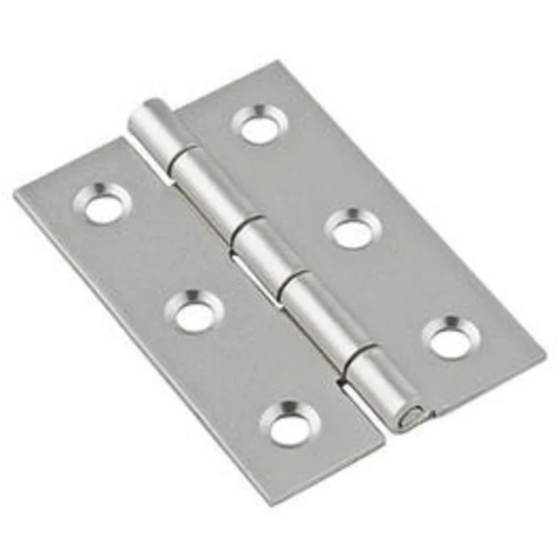 Broad Hinge, Nickel, 2 x 1-3/8 In., 2-Pk.
