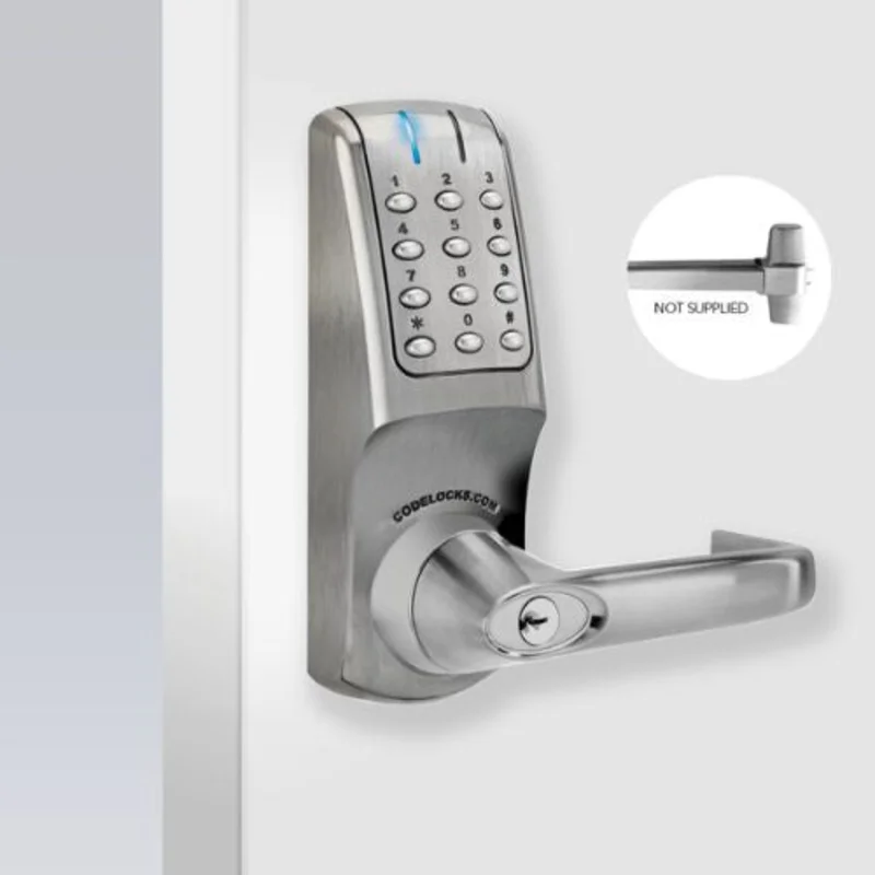 Brushed Steel Heavy Duty Panic Access Electronic Doors for Small Format Interchangeable Core (SFIC)