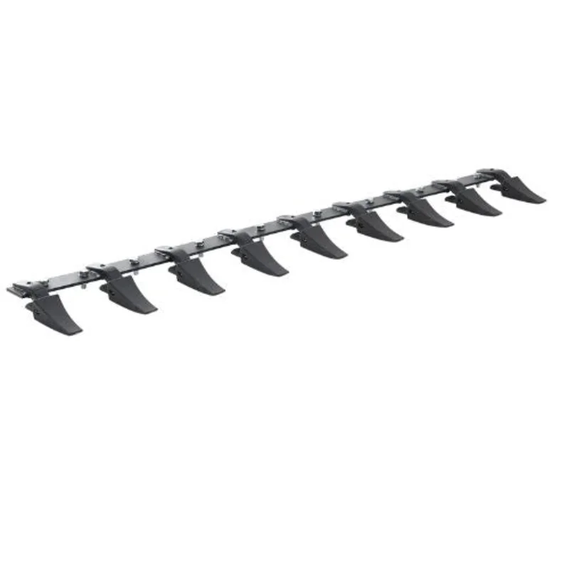 Bucket Tooth Bar Heavy Duty Tractor Bucket 9 Teeth Bar for Loader Tractor Skidsteer 4560 lbs Load-Bearing Capacity Bolt On Design
