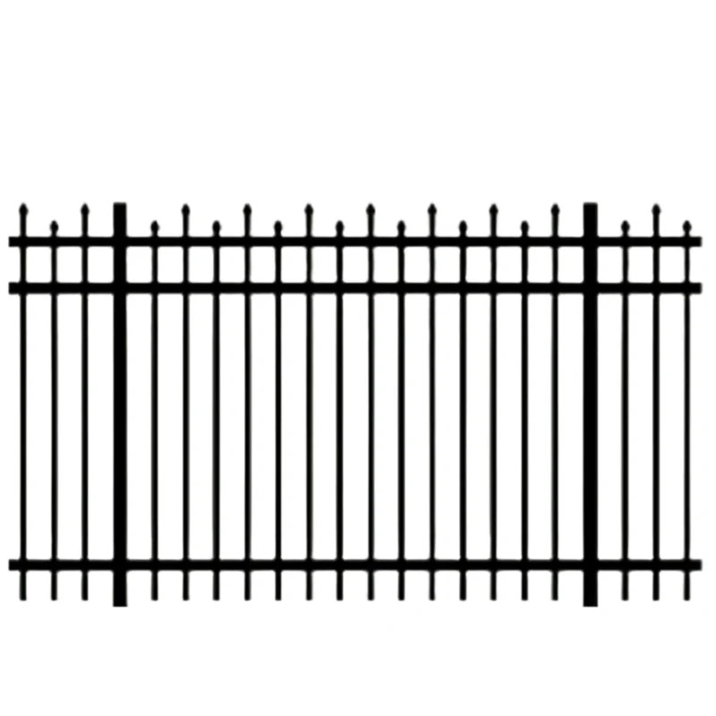 Bulldog Commercial Aluminum Fence Panel Black