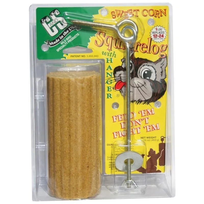 C&S Sweet Corn Squirrelog with Hanger