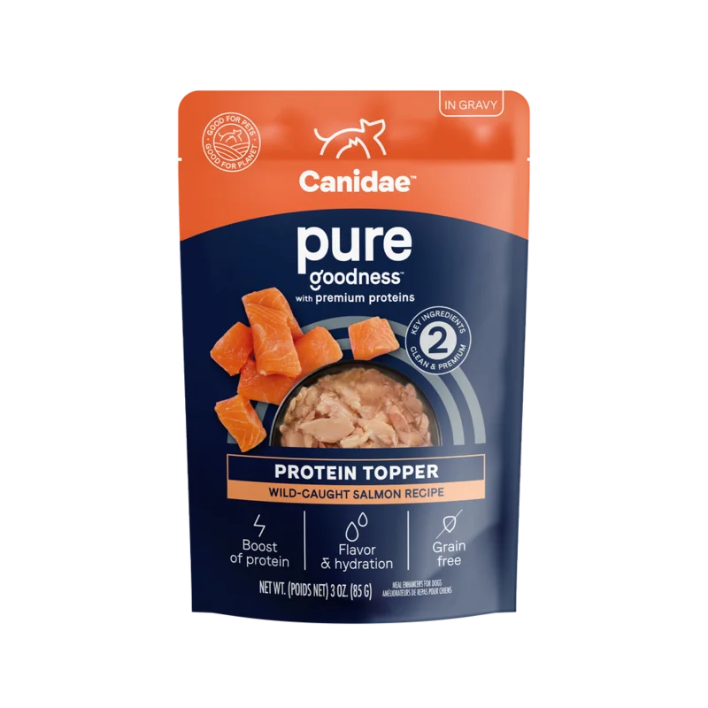 Canidae Pure Protein Topper - Wild-Caught Salmon Recipe in Gravy Dog Food