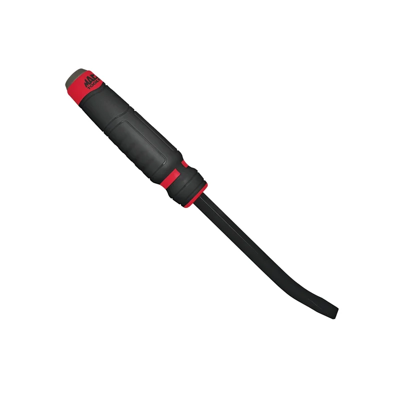 Capped Comfort-Handle 3/8" Curved-Head Pry Bar 12" Red